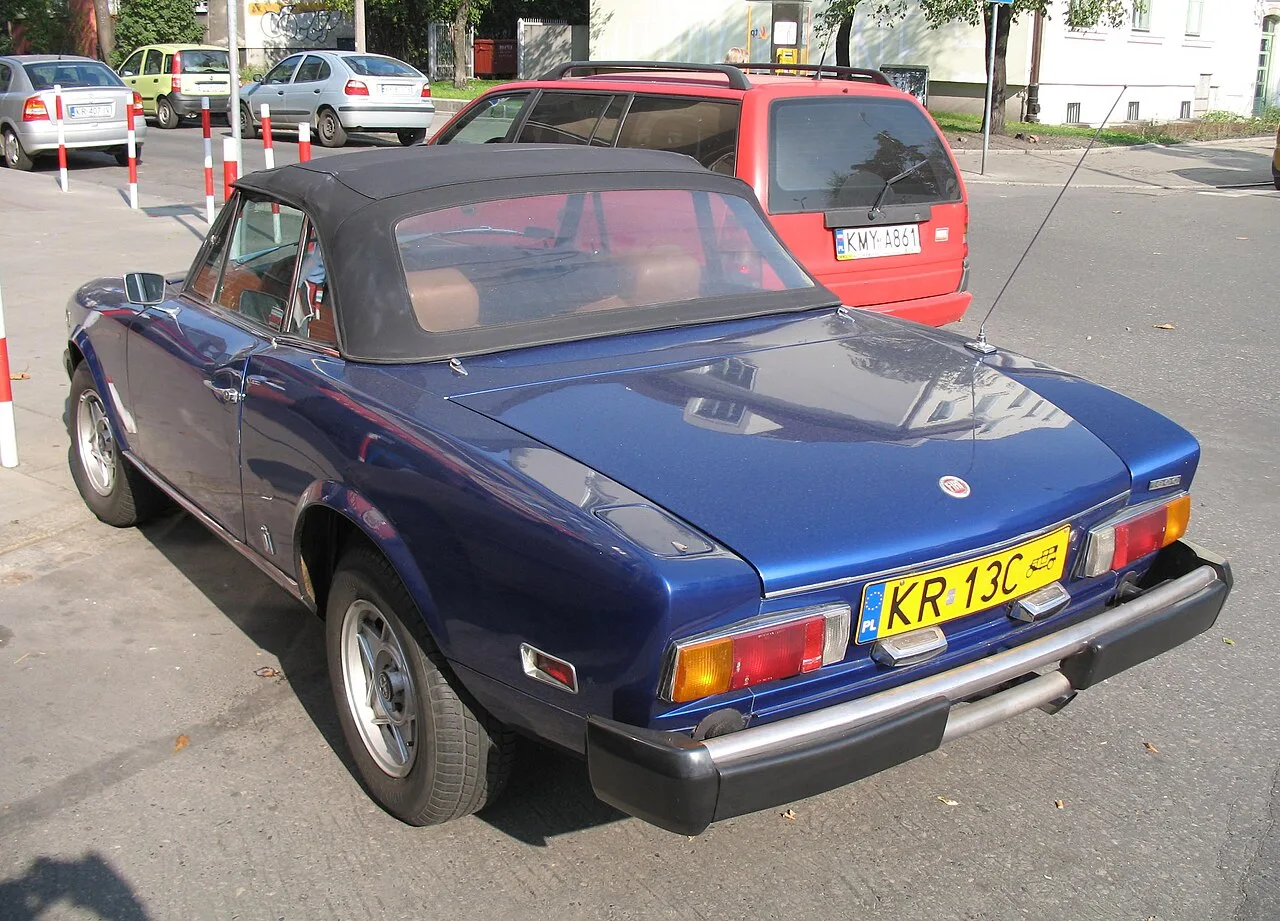 Fiat 124 Sport Spider Abarth, rear