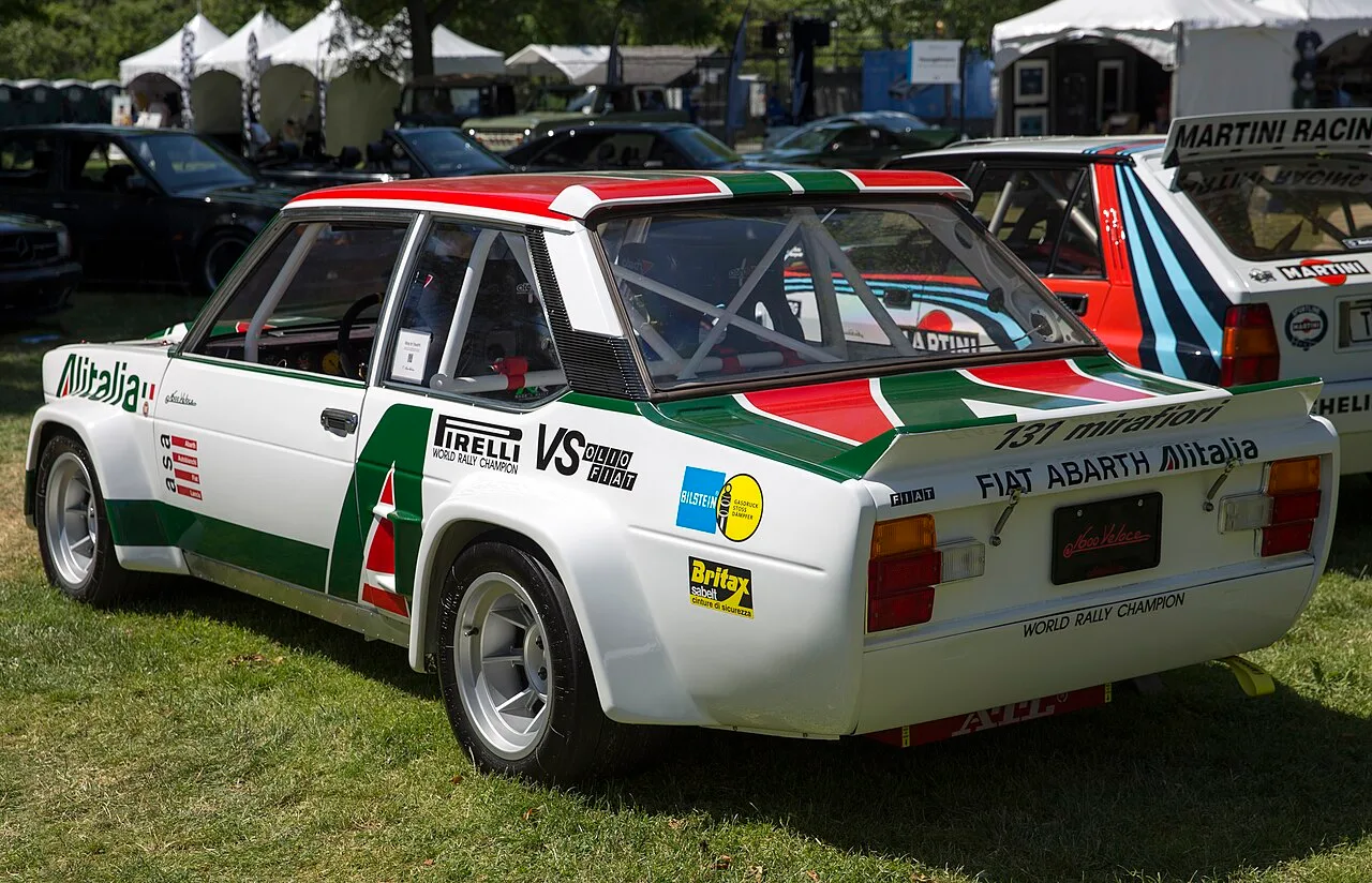 Fiat 131 Abarth Rally Stradale, rear
