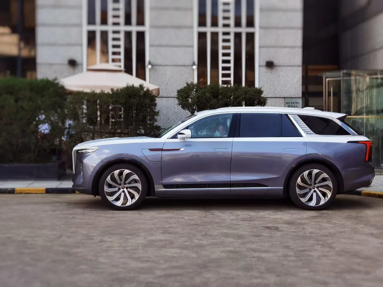 Hongqi E-HS9, side