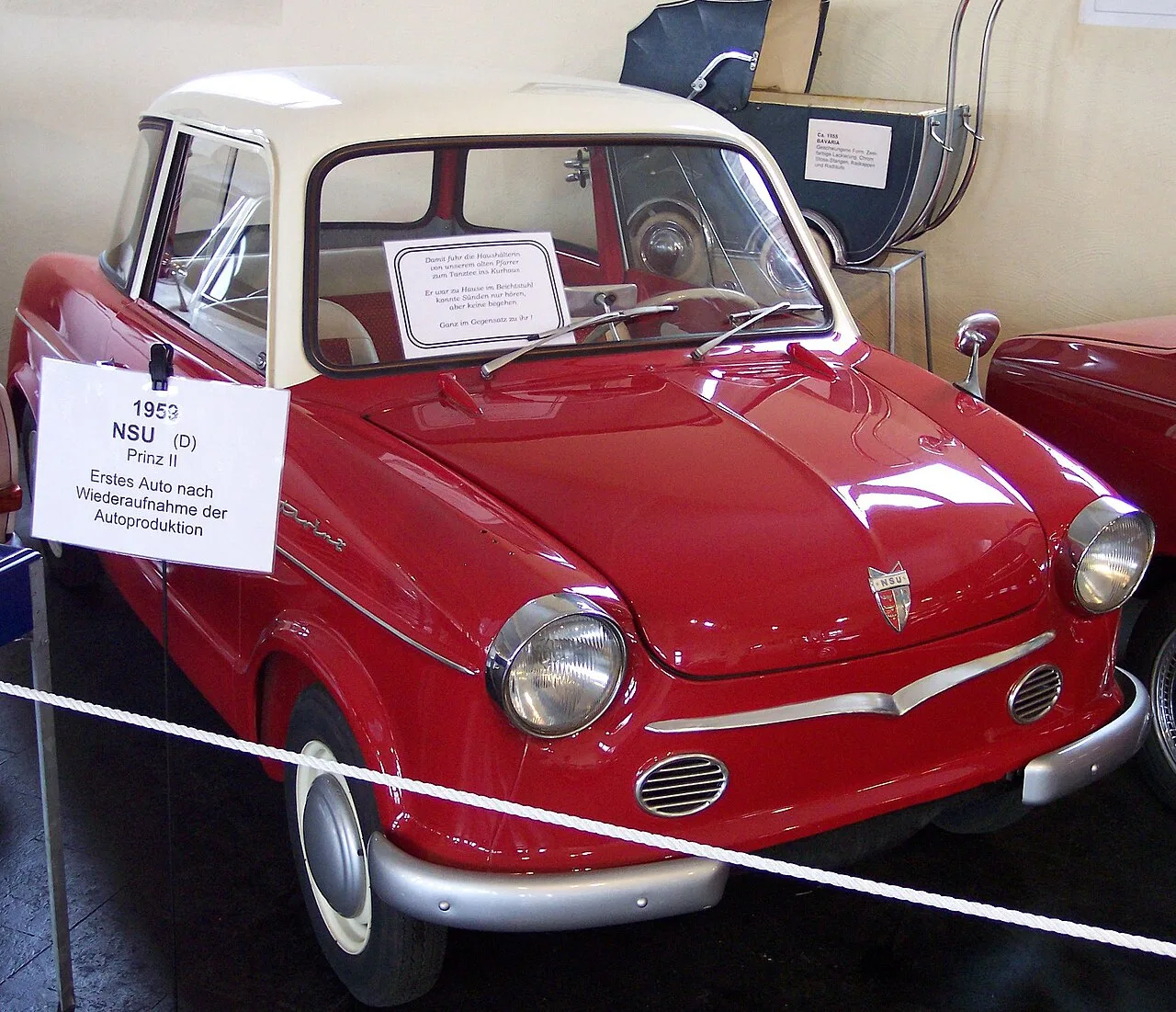NSU Prinz I, II and III, rear