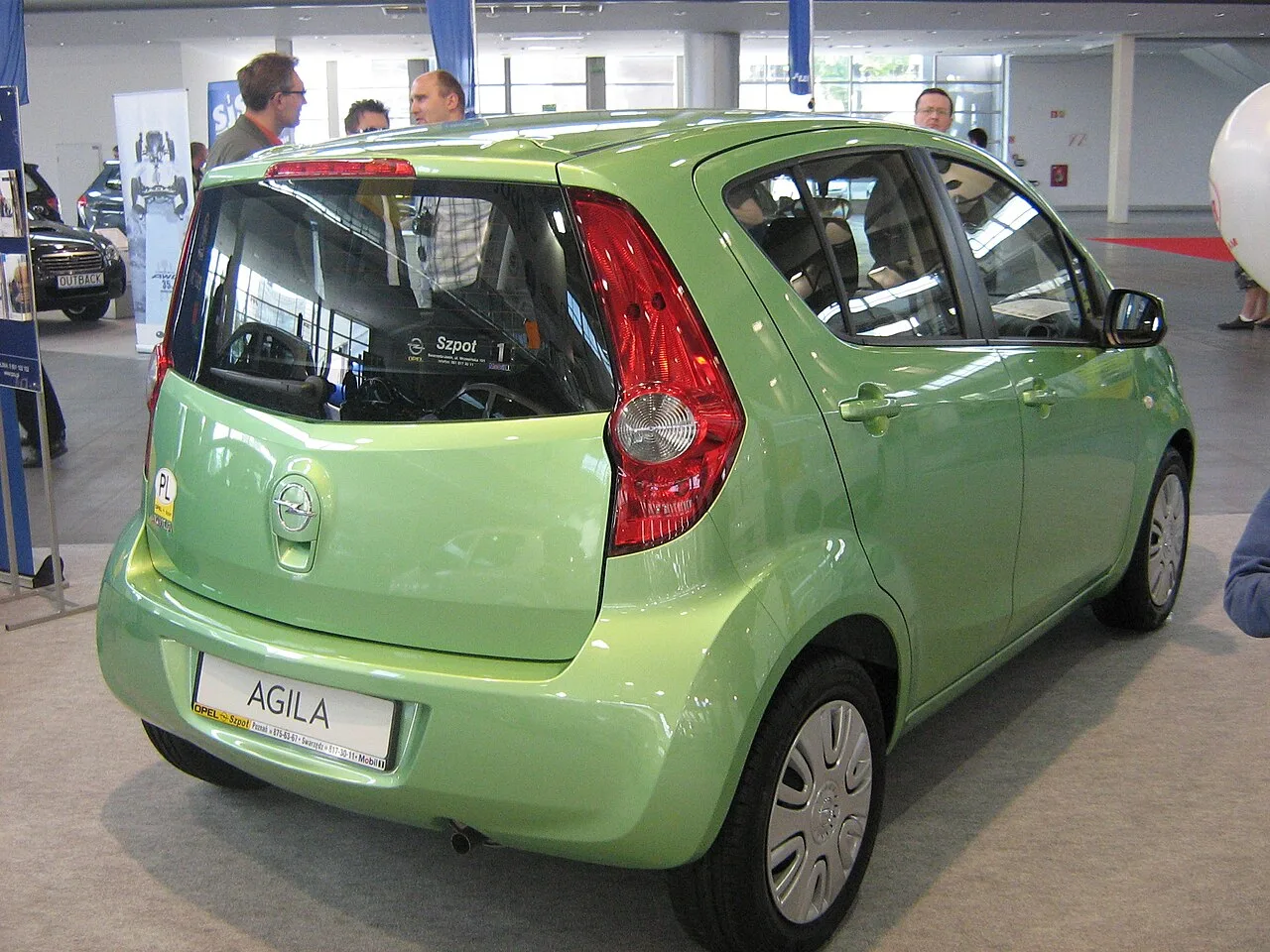 Opel Agila B, rear