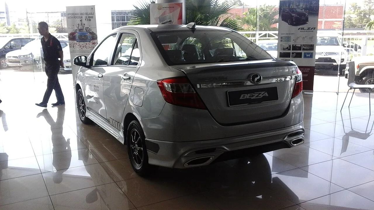 Perodua Bezza, rear