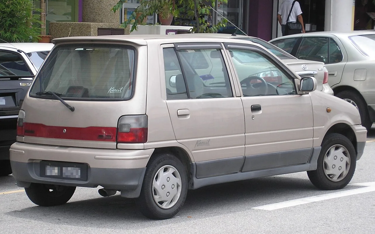 Perodua Kancil, rear