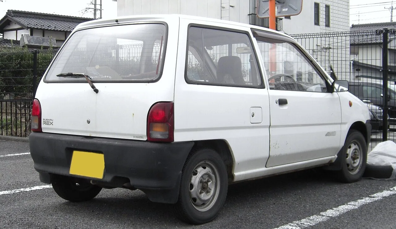 Subaru Rex first generation K21–K24, rear