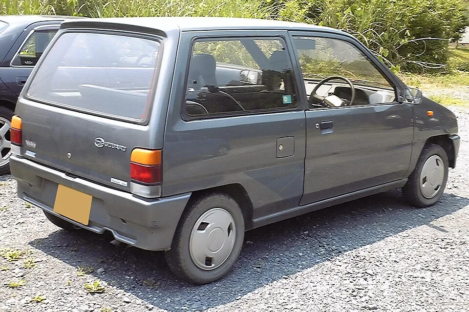 Subaru Rex second generation, rear