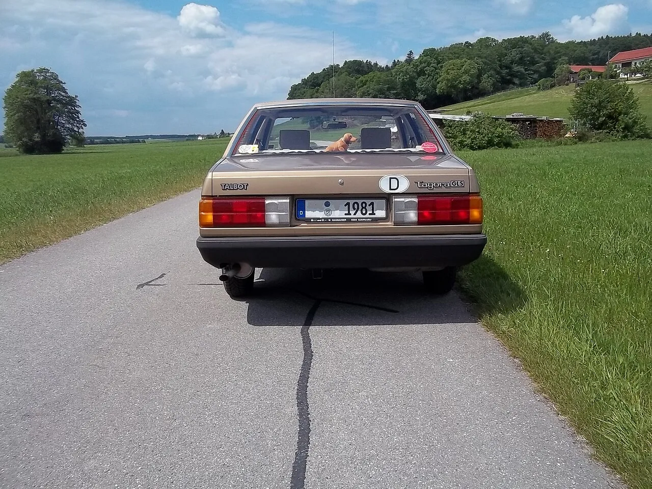 Talbot Tagora SX 2.6 V6, rear
