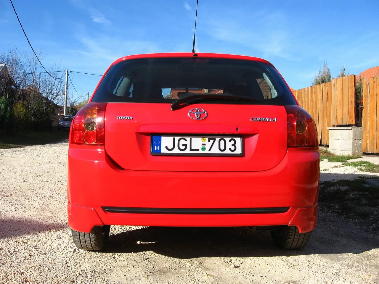 Toyota Corolla, rear