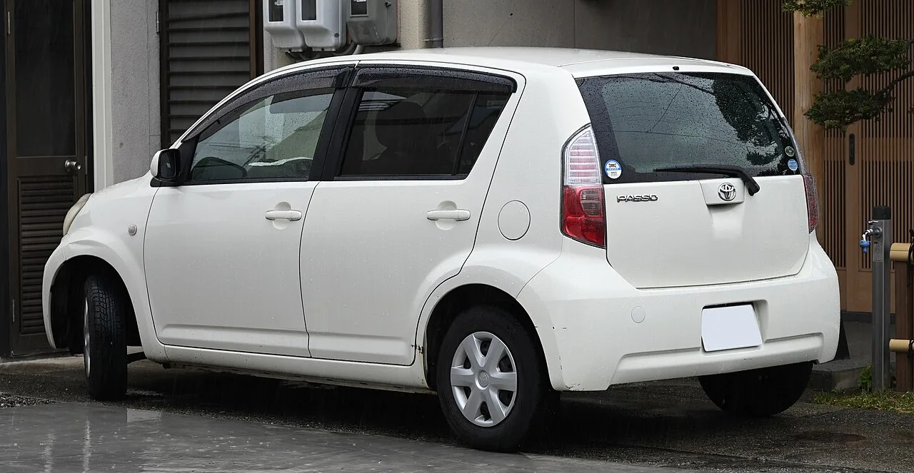 Toyota Passo / Boon / Sirion first generation M300, rear