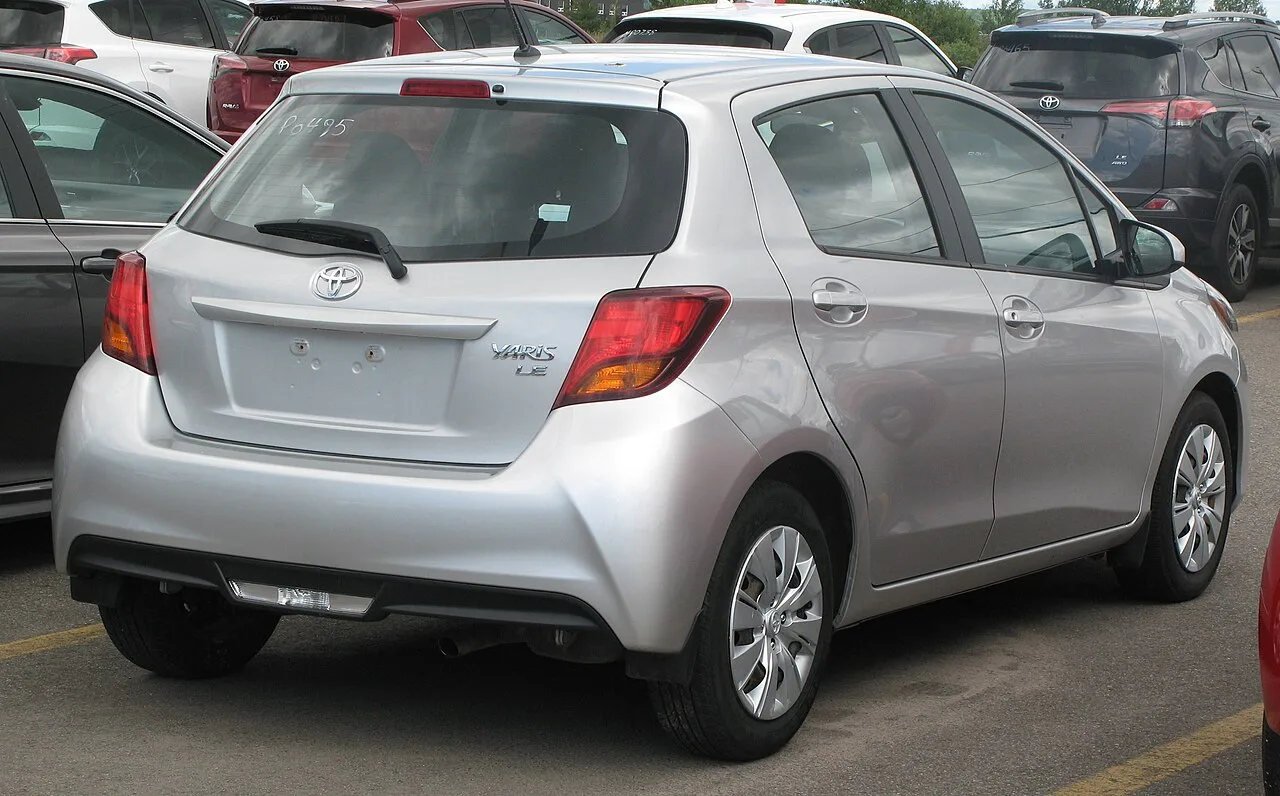Toyota Yaris, rear