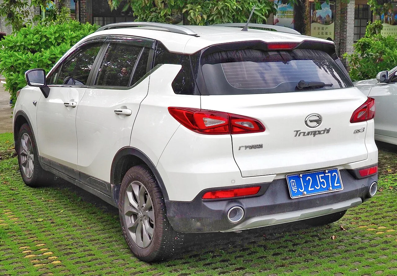 Trumpchi GS3 first generation, rear