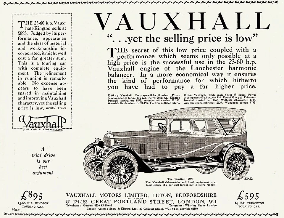 Vauxhall 23-60, side