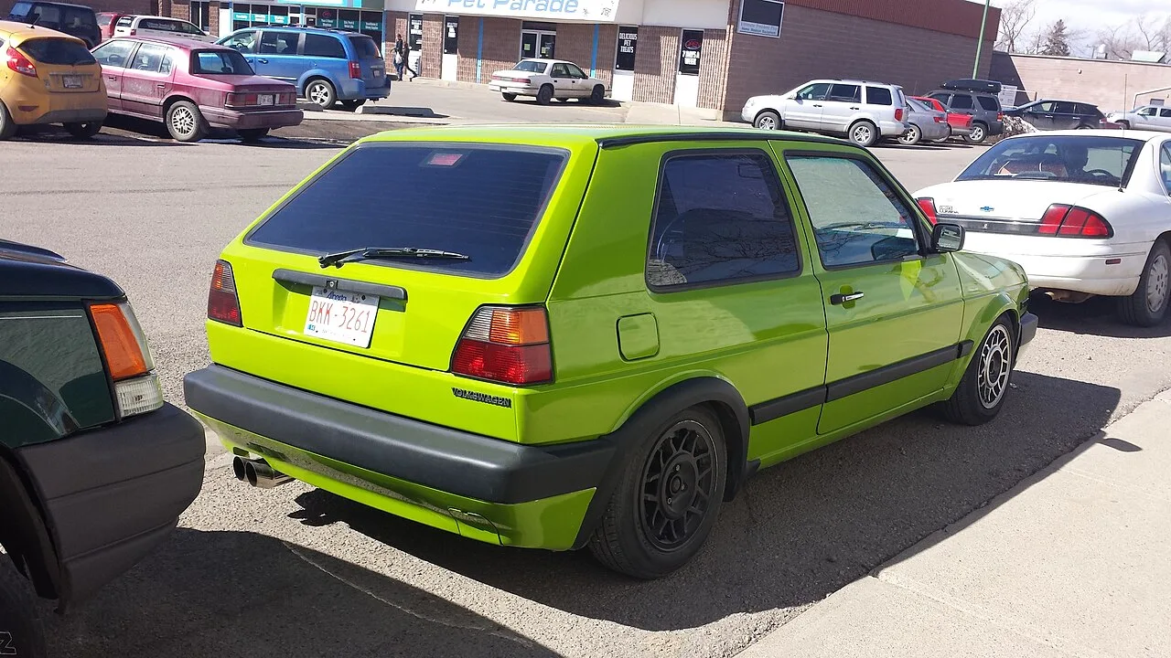 Volkswagen Golf Mk2, rear